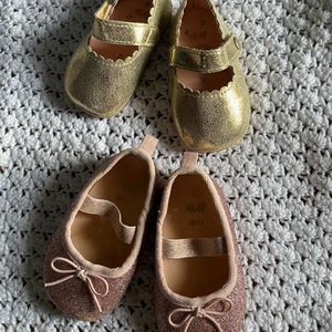 Set of H&M Ballet Flats size (9-12 M)